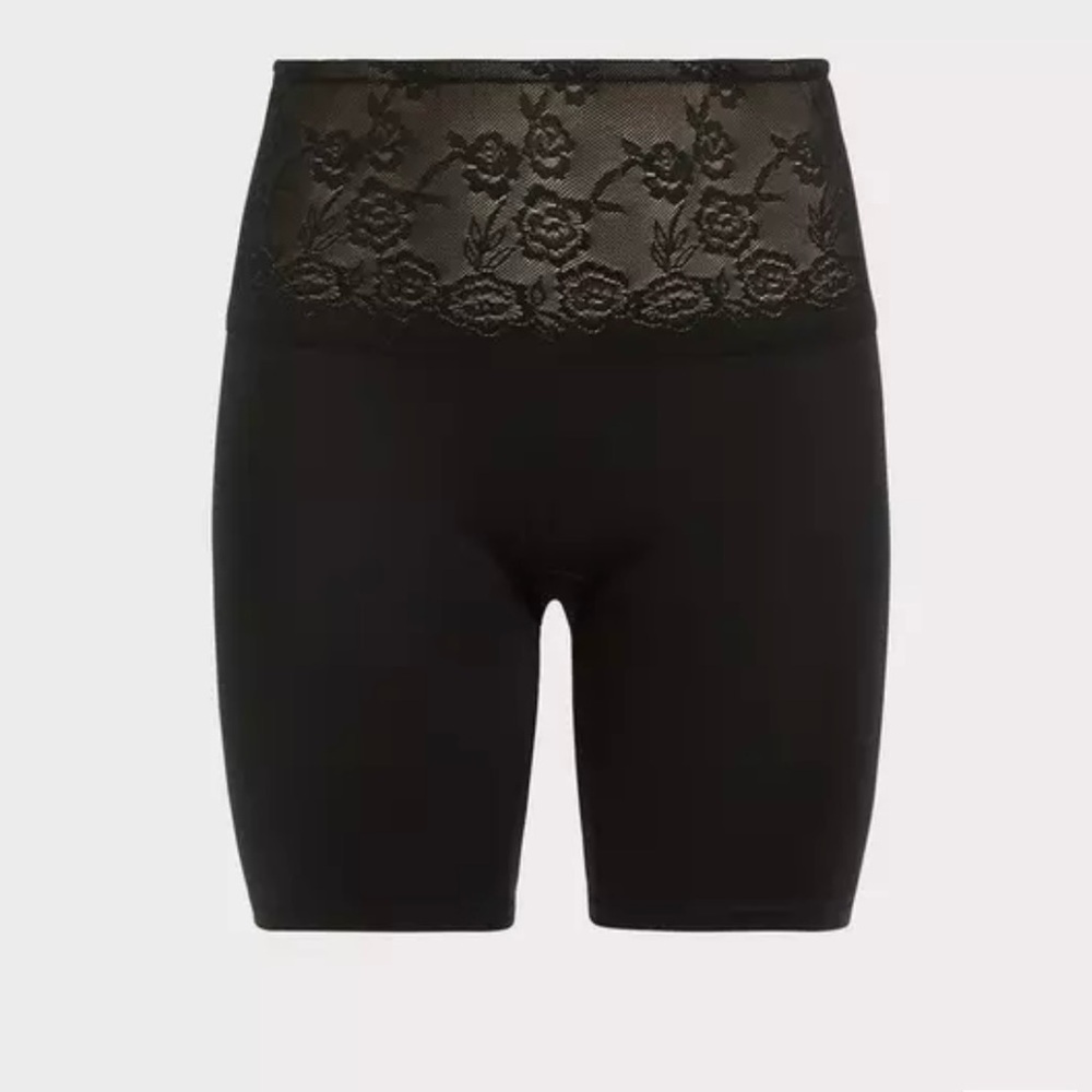 Torrid black microfiber 360 smoothing, high waisted shorts.
